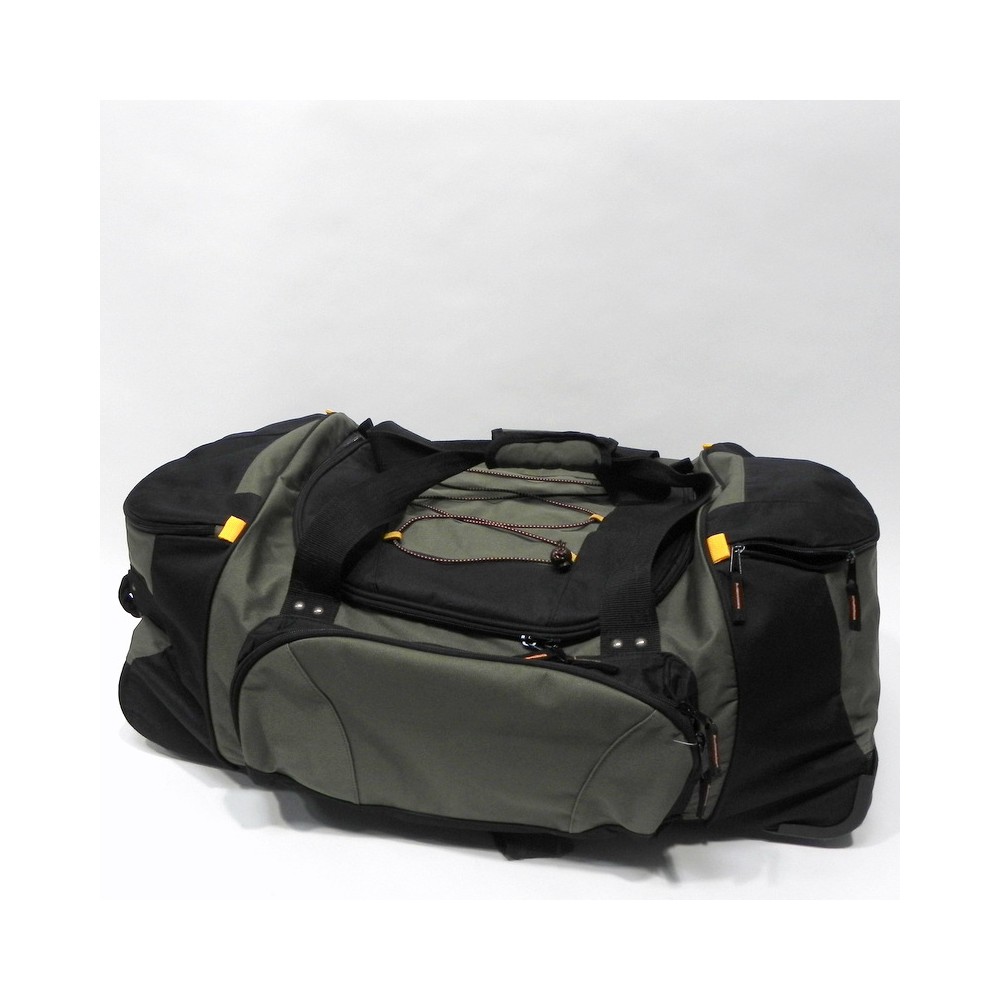 Bolso con ruedas verde gr.