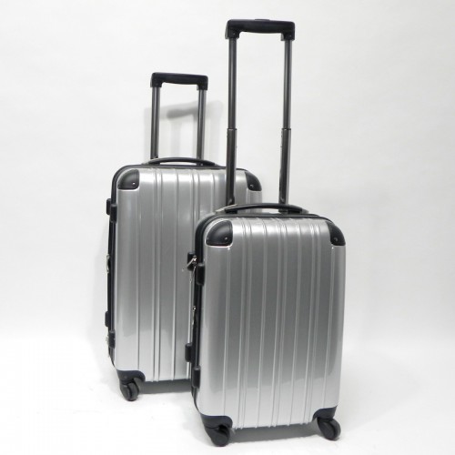 Set de 2 trolleys 4 ruedas Silver