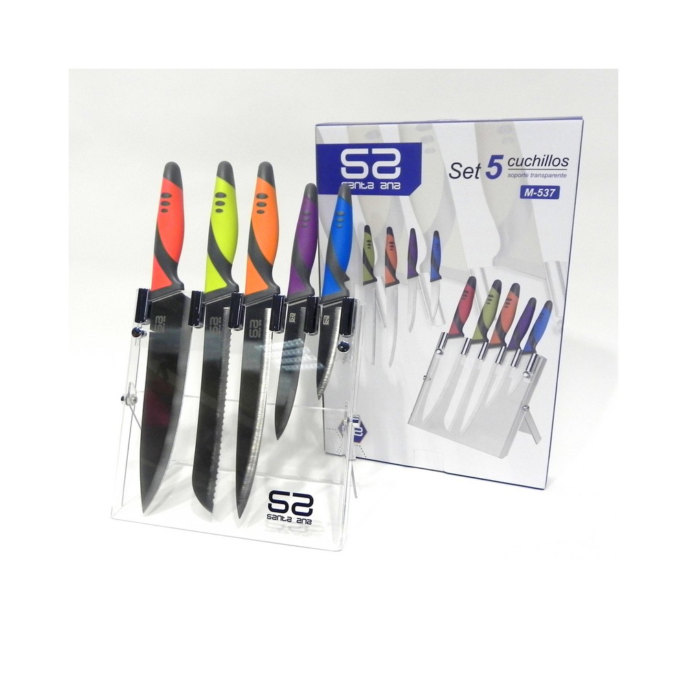 Cuchillos soporte transparente M-537