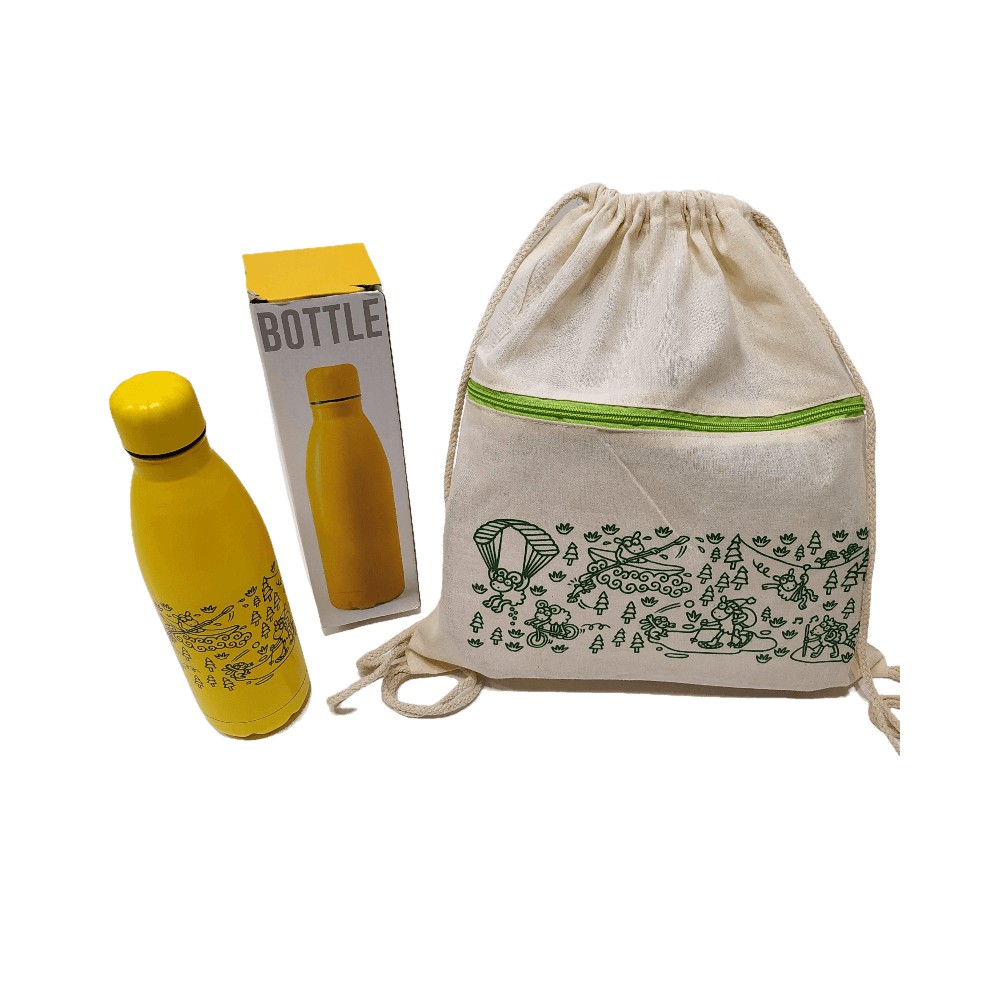 Botella + bolsa kuku 585