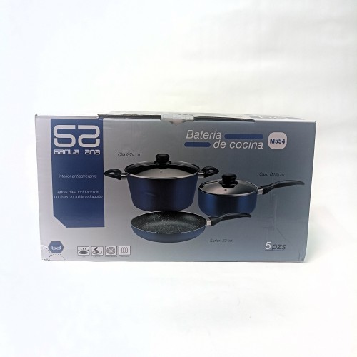 Batería de cocina azul 5pcs M-554