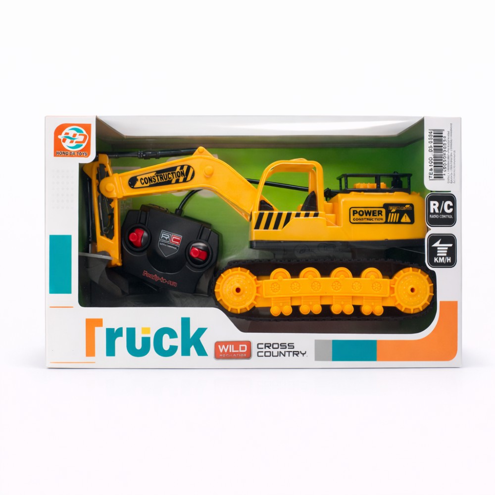 Excavadora R/C 4 canales luz J-54