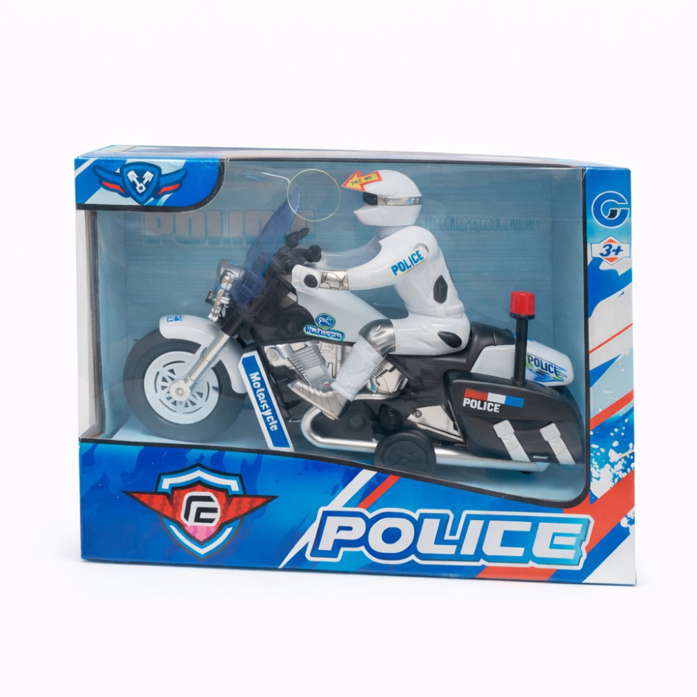 Moto police luz y sonido J-64
