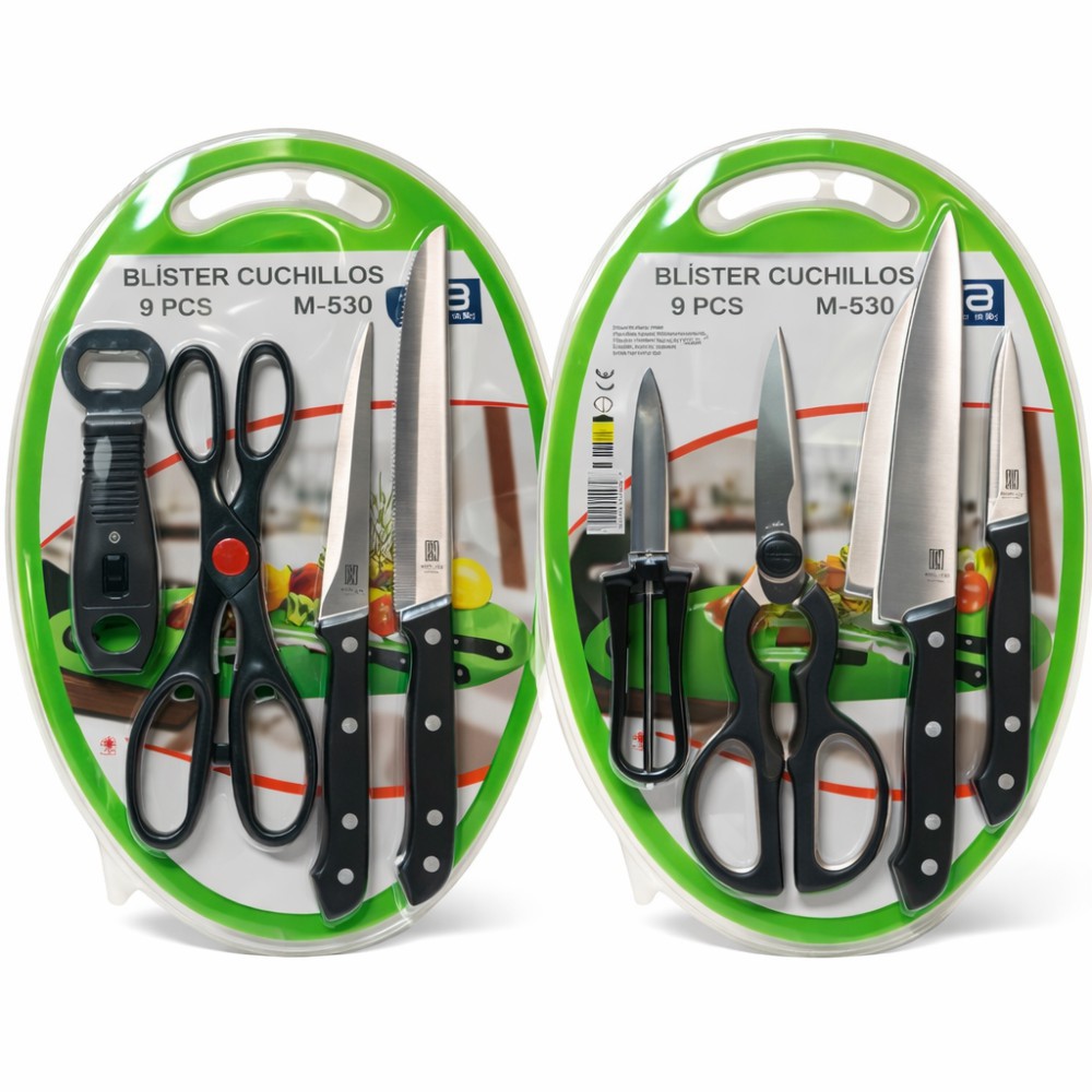 Blíster cuchillos 9 pcs Ref. 530