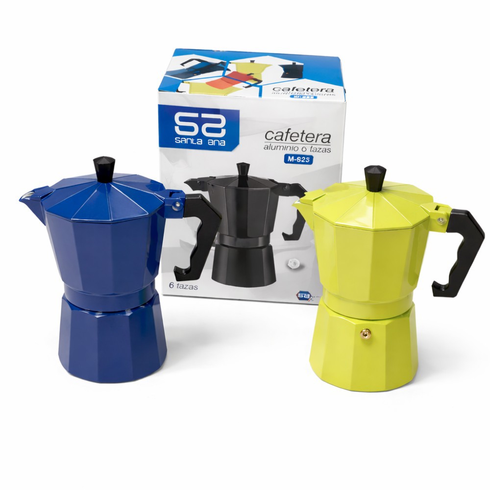 Cafetera 6 tazas colores M-525
