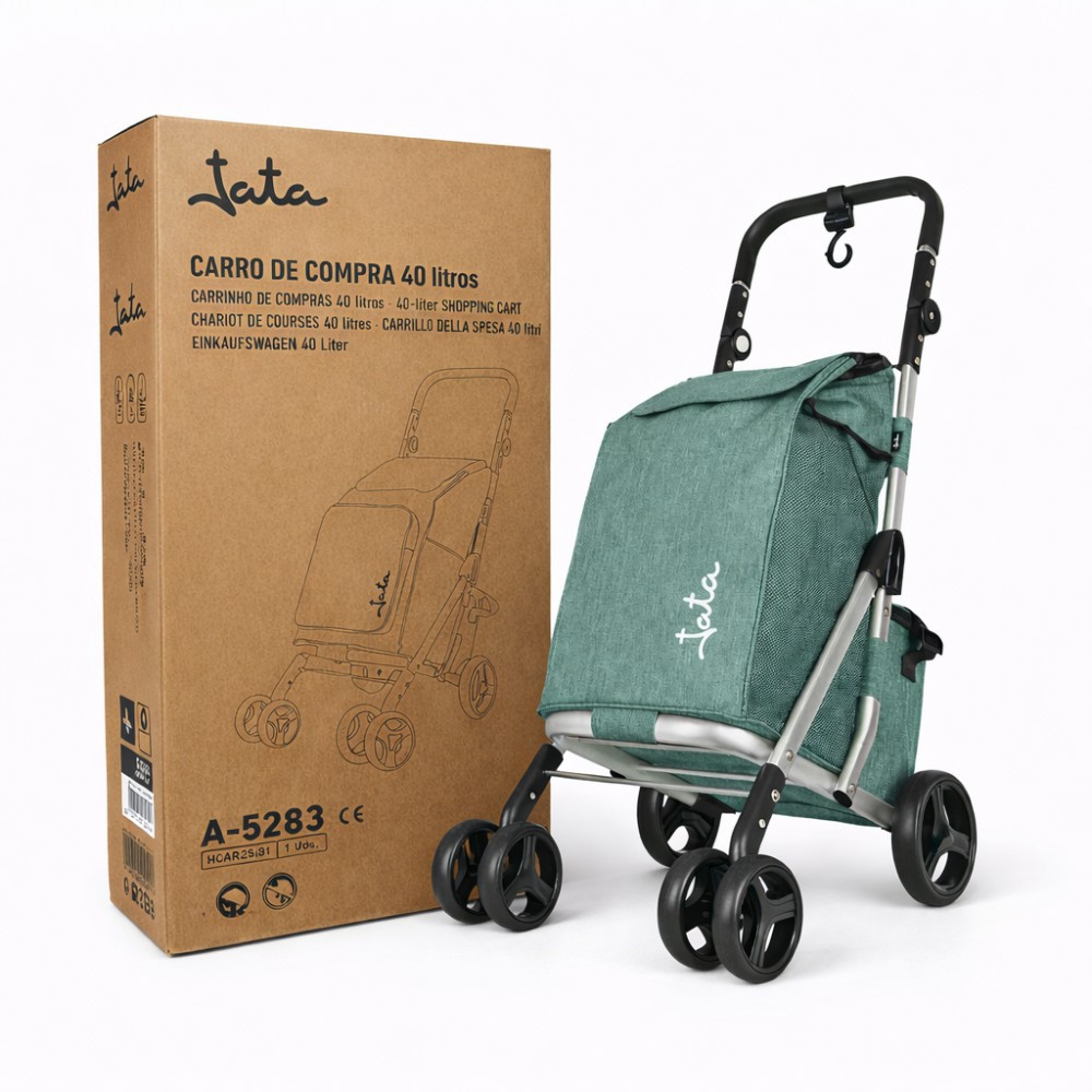 Carro compra Aluminio 4 ruedas HCAR2501