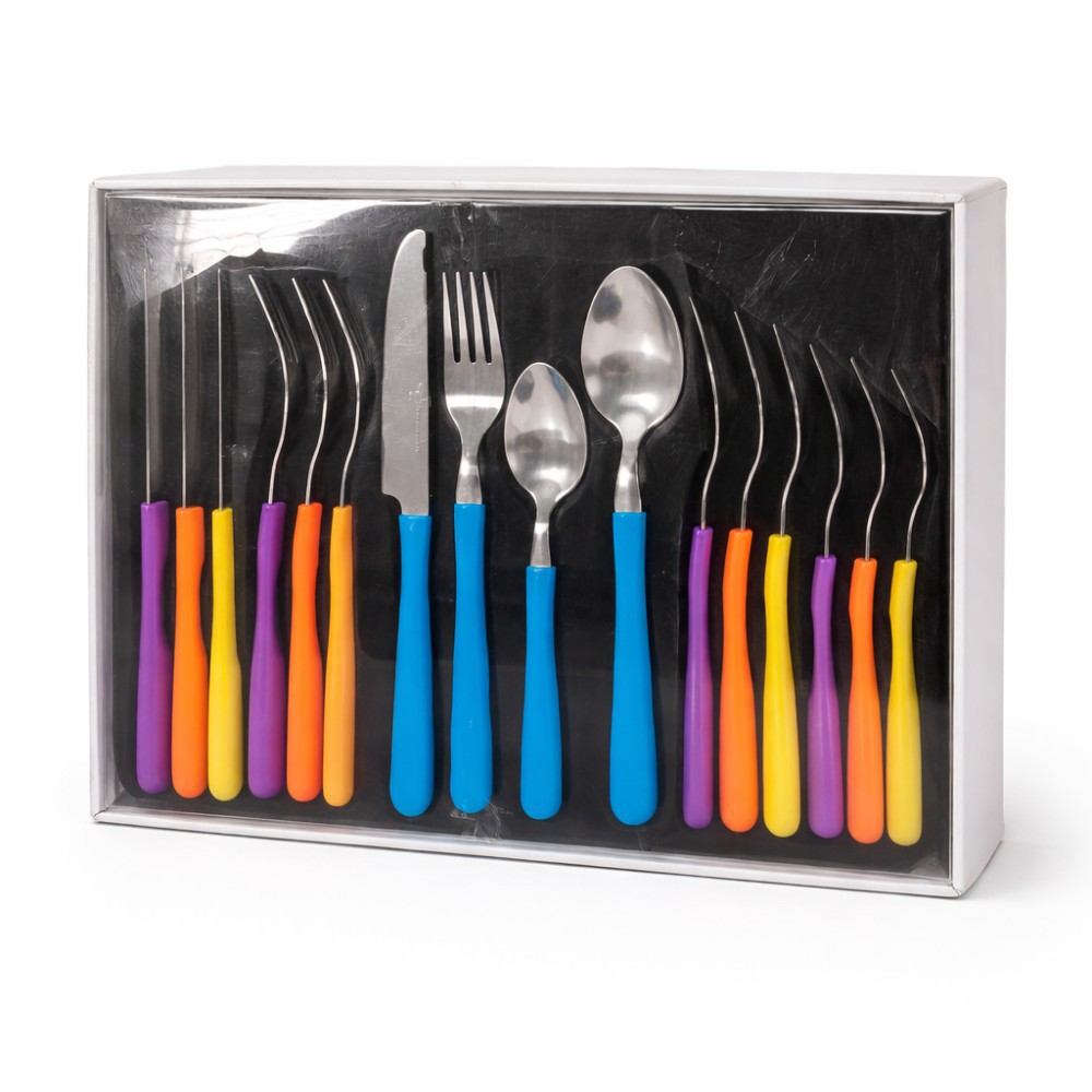 Cubertería 16 pcs colores M-570