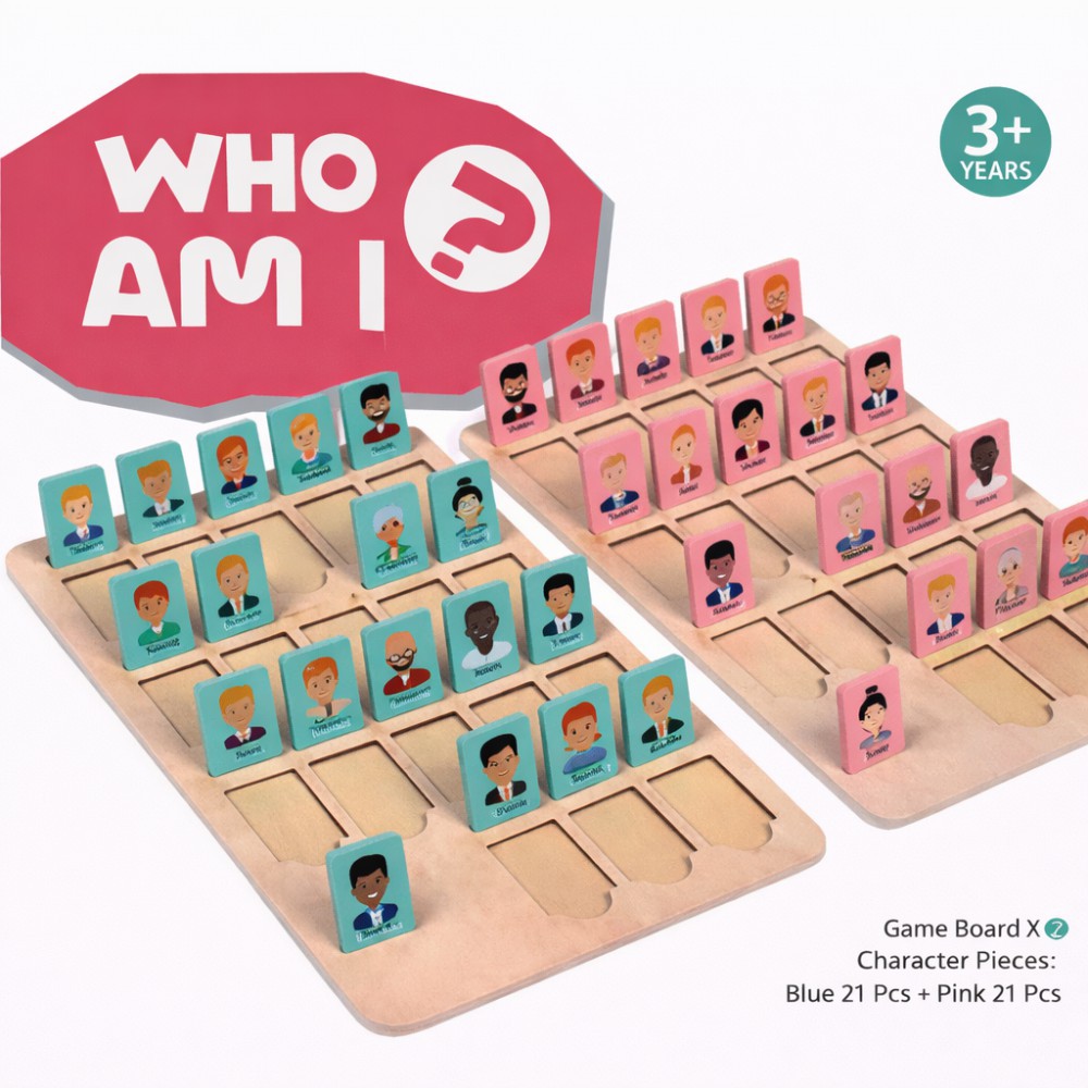 Juego "quien soy" madera J-197