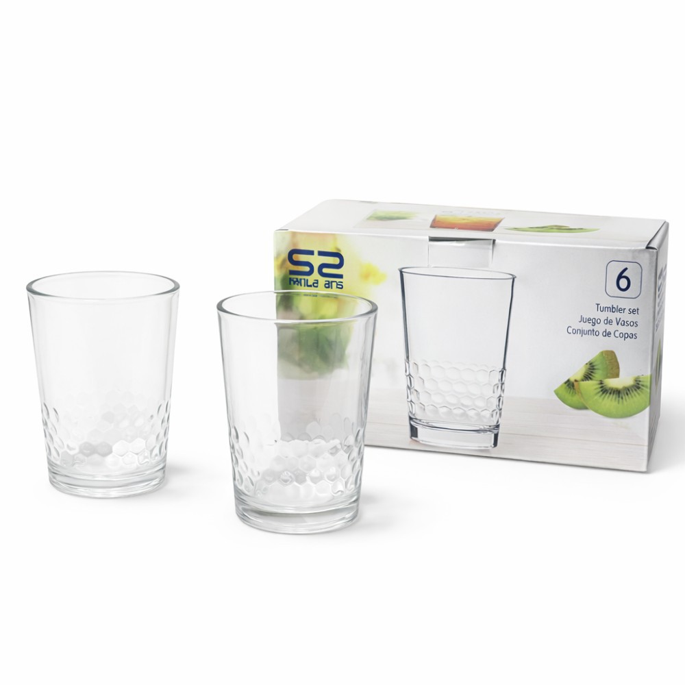 Juego 6 vasos aqua M-517