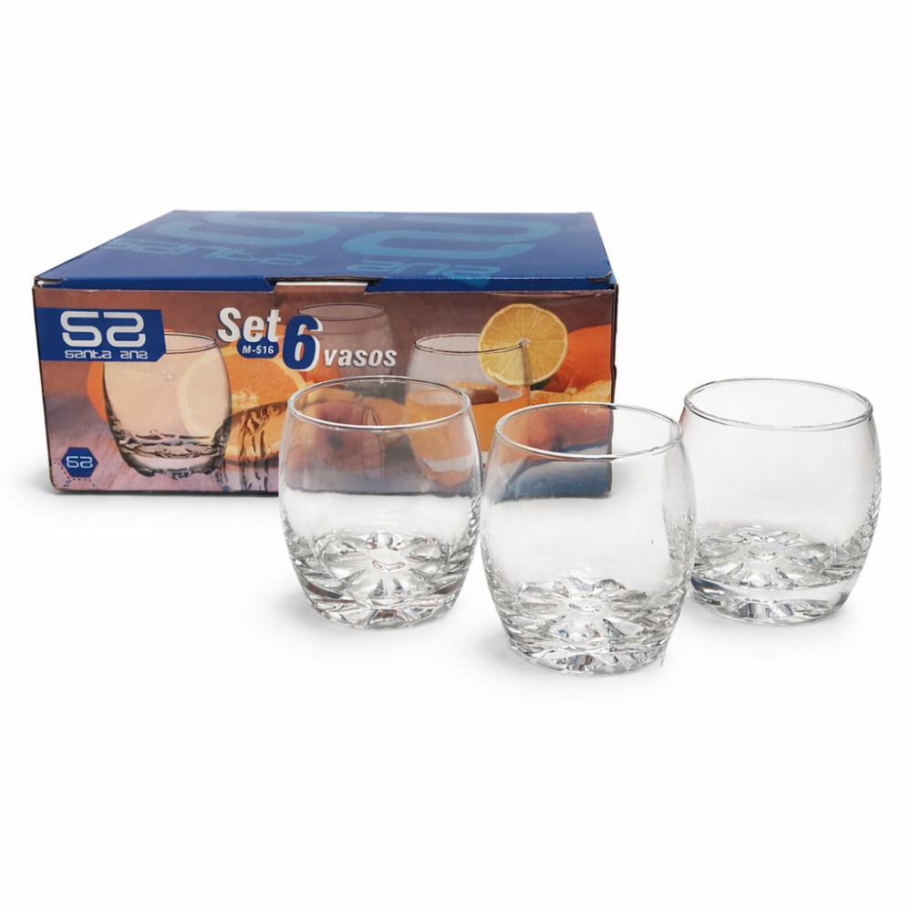 Juego de 6 vasos Santa Ana M- 516