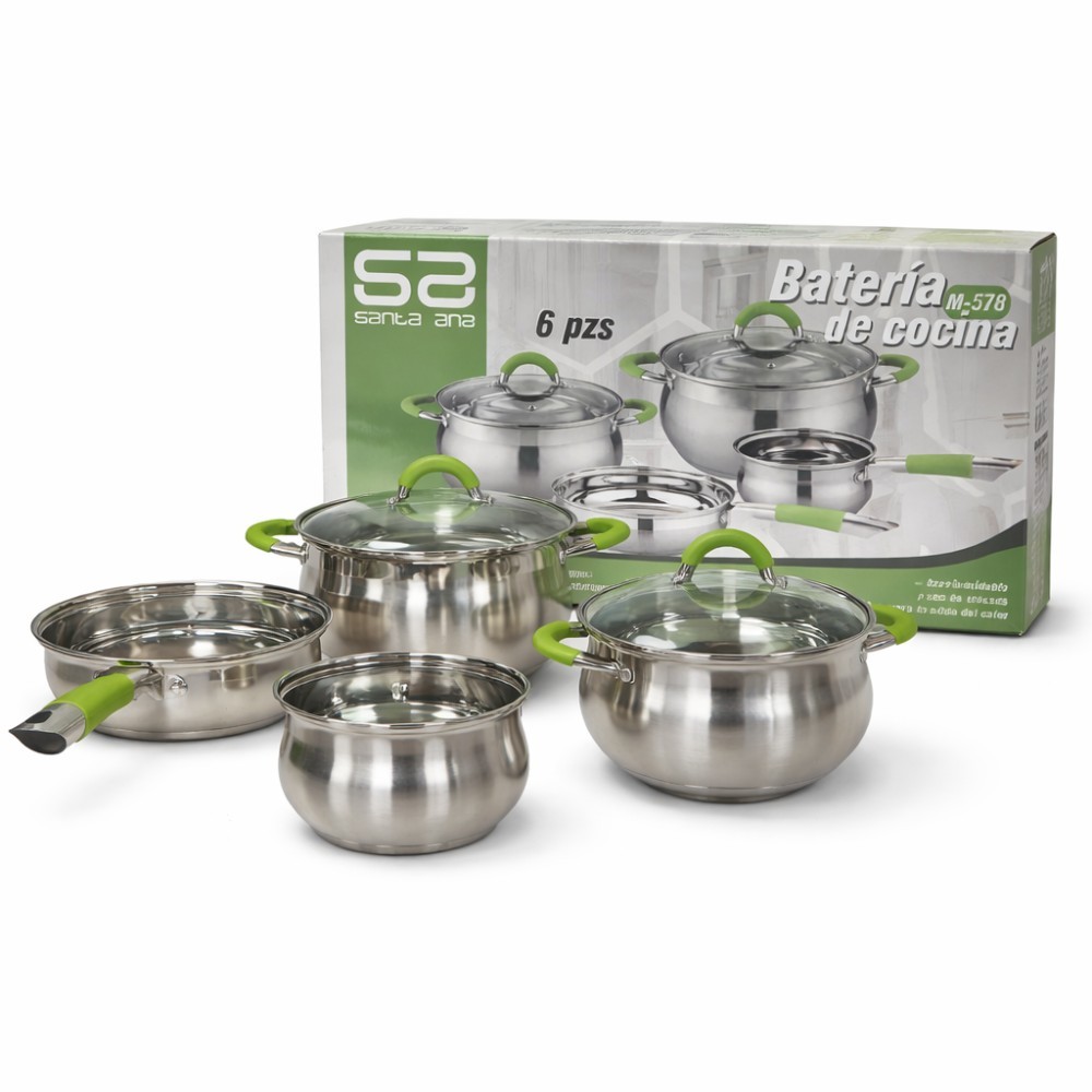 Batería de cocina 6 pcs acero M- 578