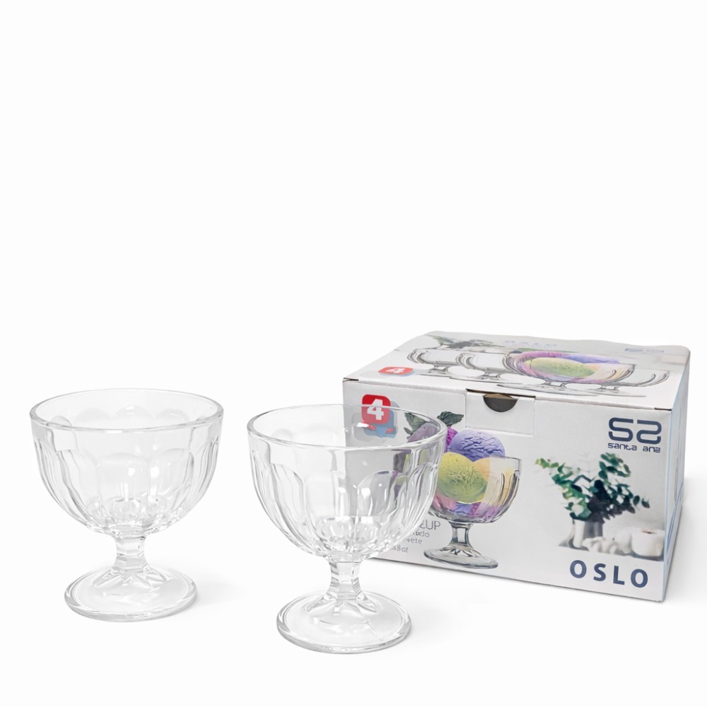 Juego 4 copas helado "Oslo" M-522