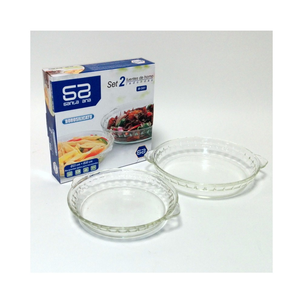 Set 2 fuentes de horno redondas M-581