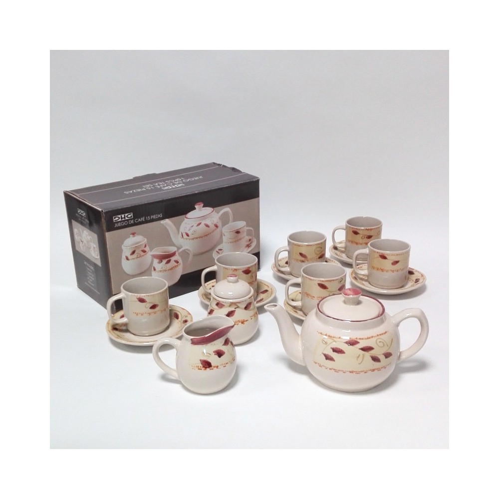 Juego café 15 pcs