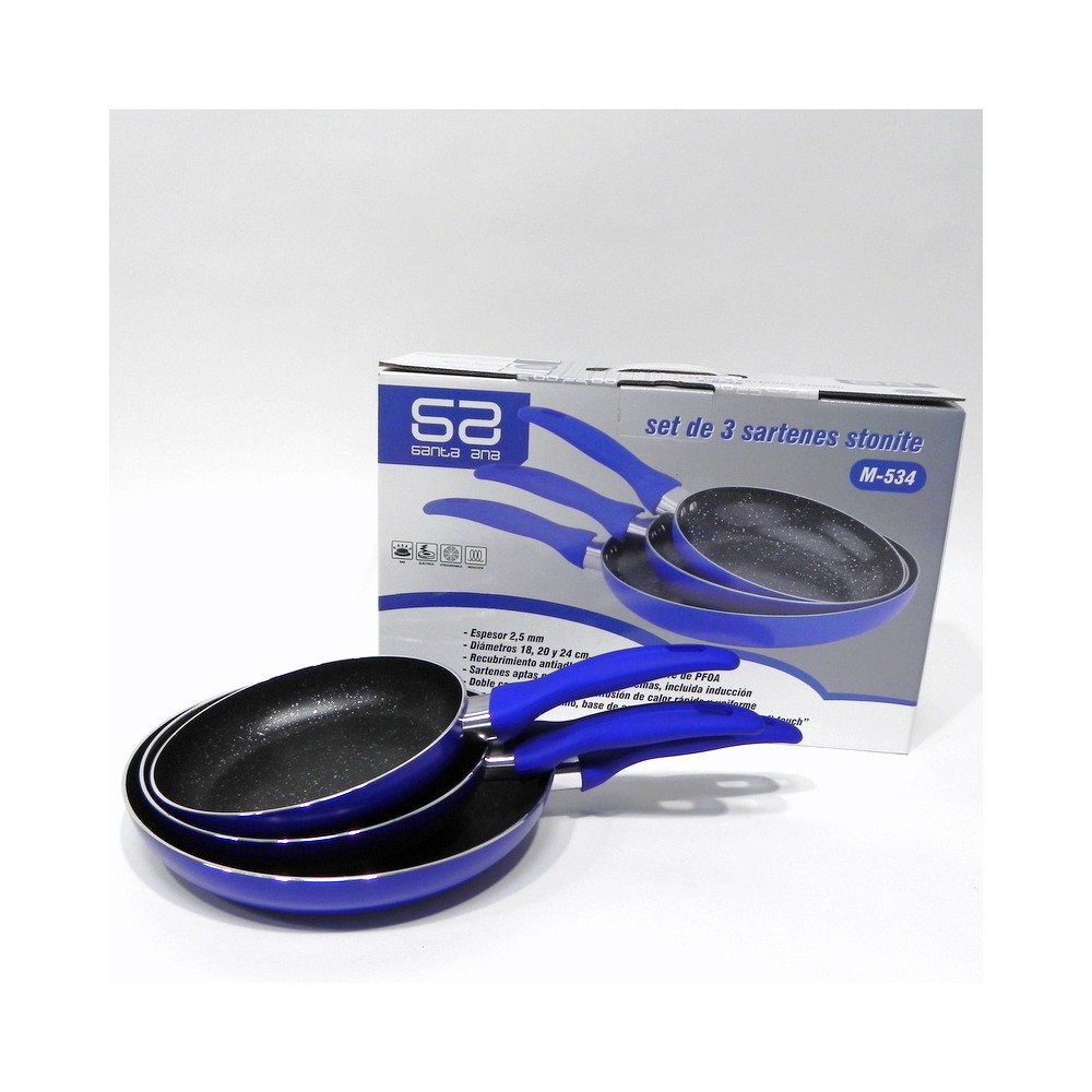 Set de 3 sartenes M-534